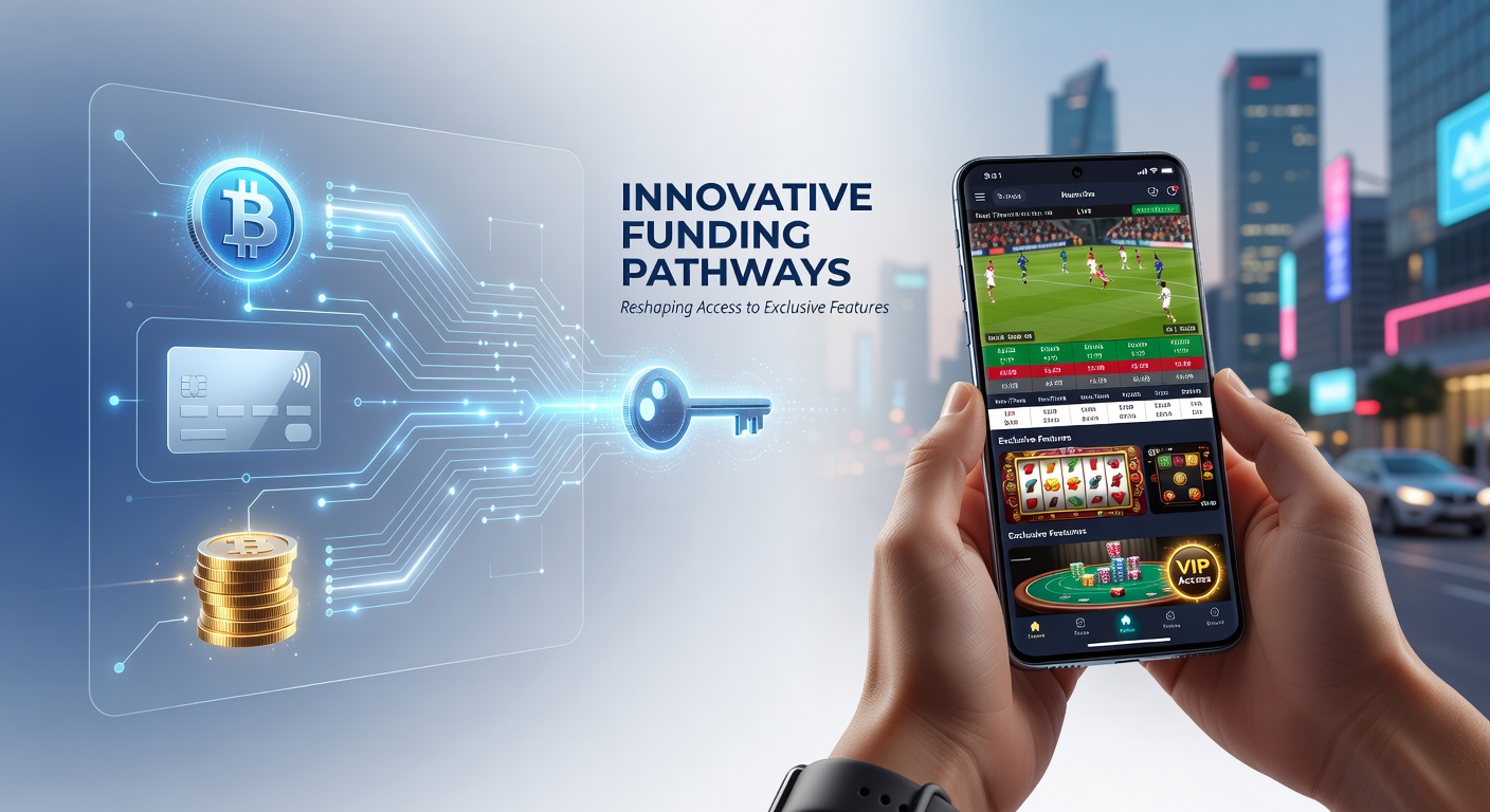 Mobile casino and sports wagering platforms showcasing innovative funding pathways for VIP access