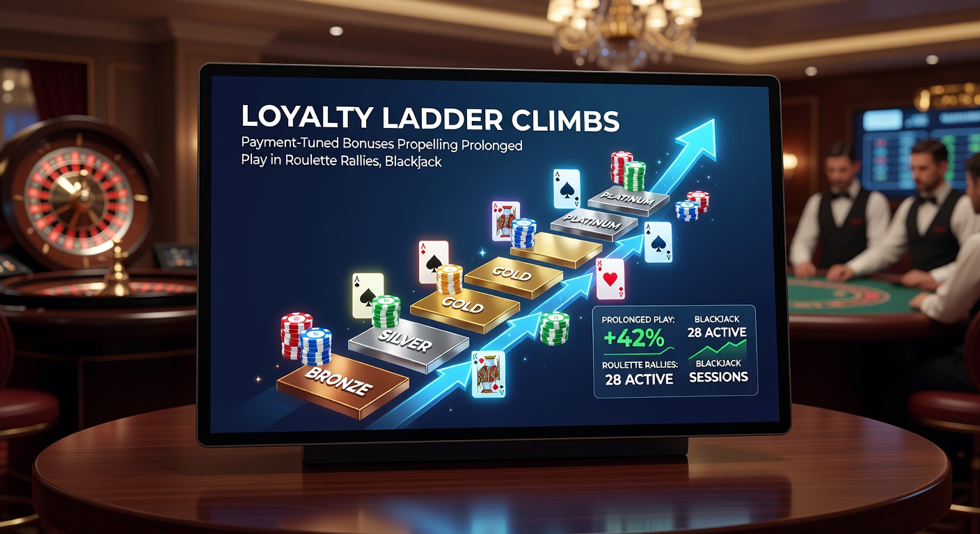 Dynamic roulette wheel in motion during a loyalty-boosted rally, with bonus icons and payment flashes illuminating climbing player avatars