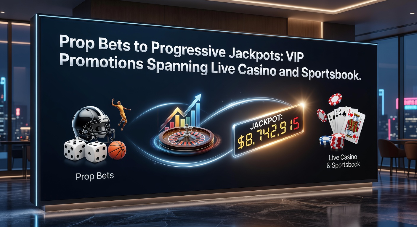 Vibrant display of a sportsbook interface alongside a glowing progressive jackpot slot screen, highlighting VIP promotion overlays that connect the two worlds
