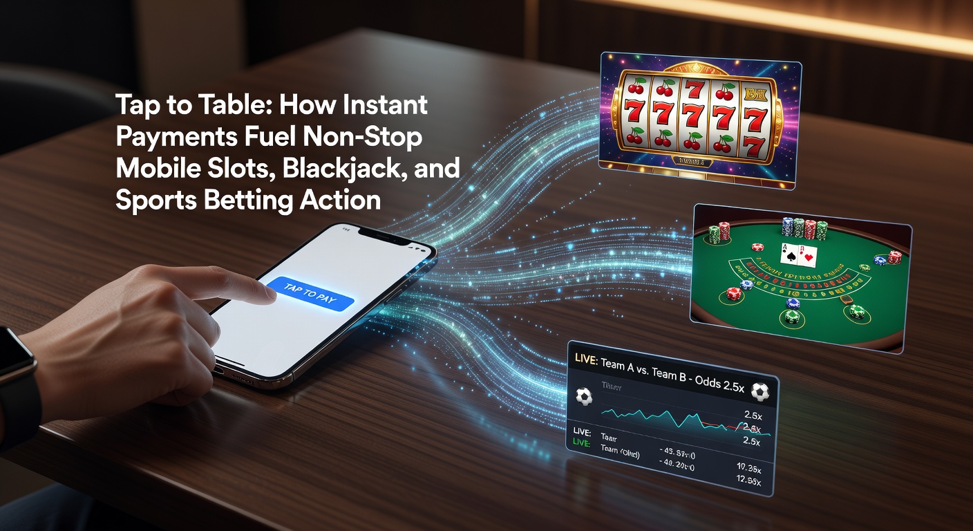 Mobile phone screen showing instant payment confirmation during a live blackjack hand on a casino app