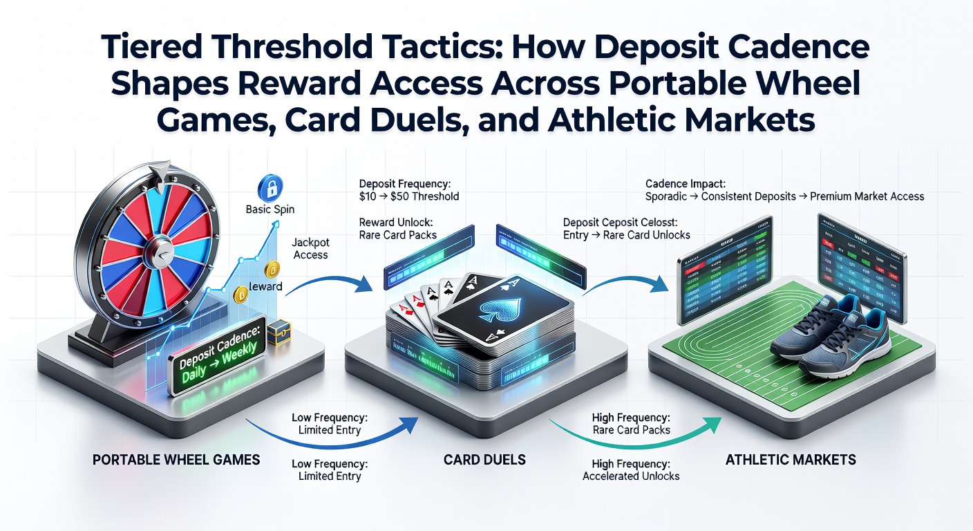 Diagram showing deposit timing patterns and tier progression in mobile gaming reward systems