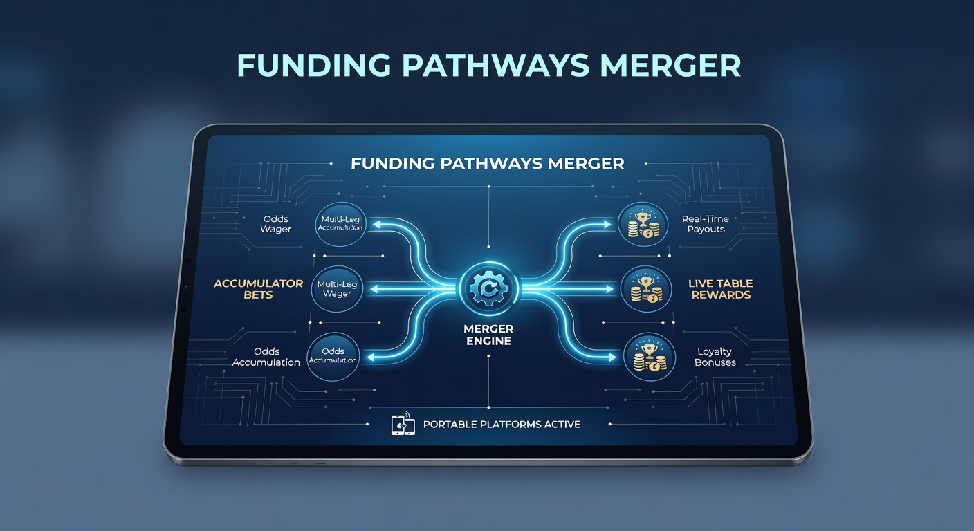 Mobile app interface showing accumulator bet funding connected to live table game rewards